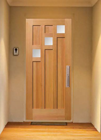 wood front door