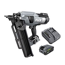 Flex Power Tools 24 Volt Brushless 21° Framing Nailer Bare Tool with FREE 24 Volt 3.5 Ah Stacked Lithium Starter Kit